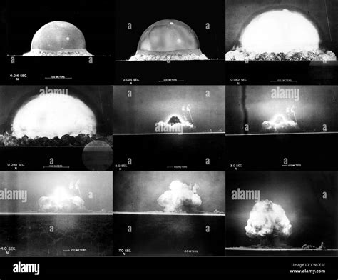 Photographic Sequence Of The Trinity Test The First Manmade Nuclear