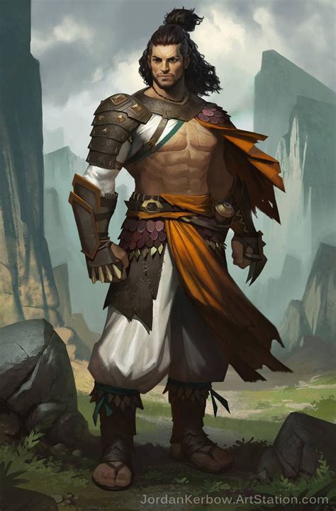 Pathfinder Monk By Jordankerbow On Deviantart Character Art Male