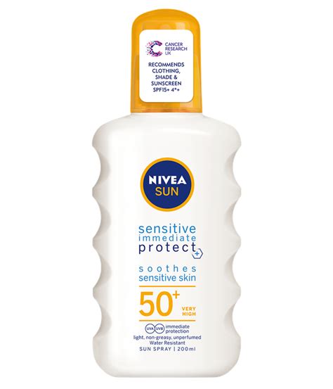 Nivea Sun Sensitive Immediate Protect Spray Spf 50 Reviews 2020