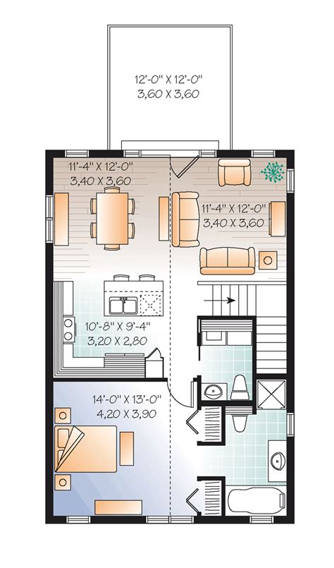 Apartment With Garage Floor Plan One Story Garage Apartment 2225sl