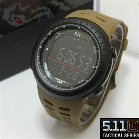 jam tangan 5 11 tactical black wolf coyote rio watches