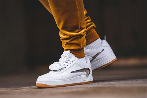 An On Feet Look At The Upcoming Nike Air Force 1 Low X Travis Scott