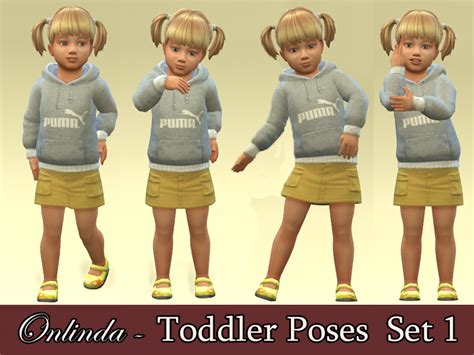 Toddler Poses Set 1 Ts4 By Stefaniaonlinda