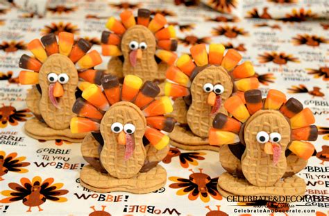 A fun easy treat that kids can even decorate on their own! Turkey Treats for Thanksgiving - Celebrate & Decorate