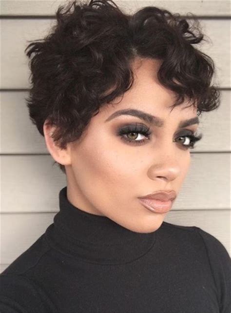 Boycut Sexy Curly Pixie Short Synthetic Hair Lace Front African