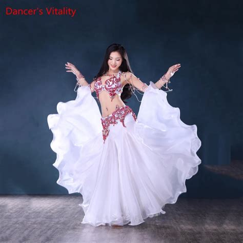 Buy 2018 New Professional Custom Made Women Belly Dance Clothes Sexy Bra Long