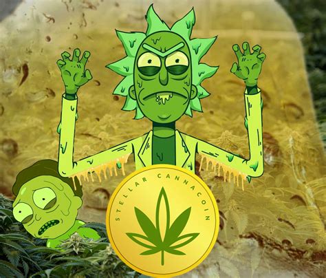 Download Rick And Morty Weed Toxic Goo Wallpaper