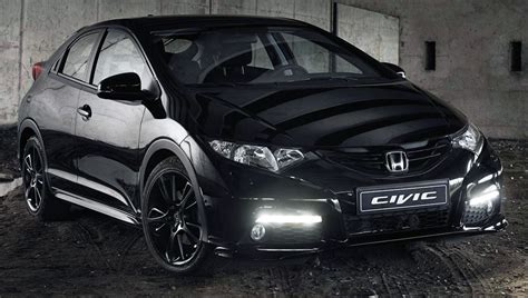 Honda Civic Black Edition Introduced In The Uk Honda Civic Black