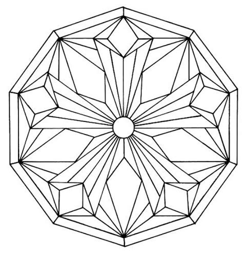 Mandala To Color Patterns Geometric 5 Mandalas With Geometric Patterns