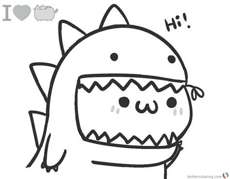 Pusheen Cat Pusheen Coloring Pages Cat Coloring Page Cute Coloring