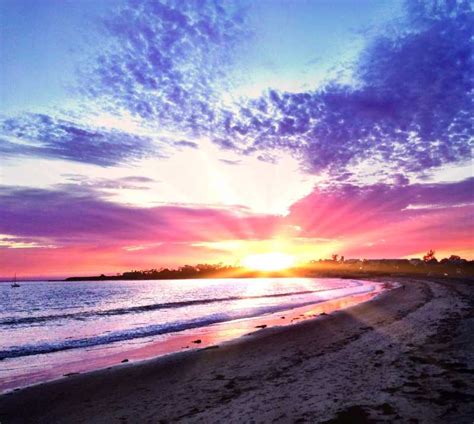 海滩的美丽日落图片 加利福尼亚海滩日落素材 高清图片 摄影照片 寻图免费打包下载