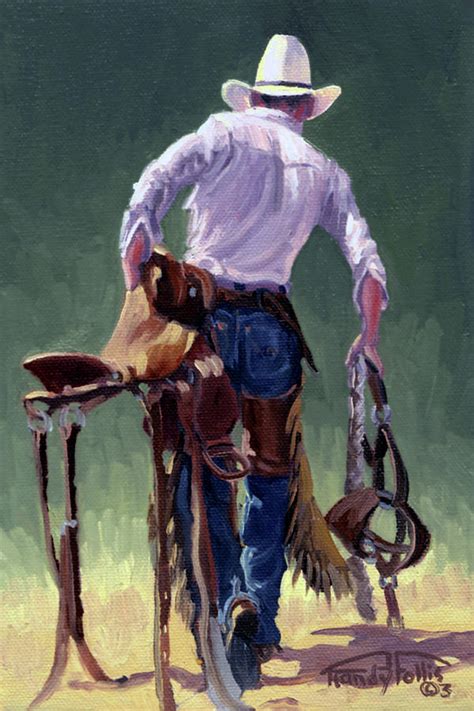 Saddle Bronc Rider Painting By Randy Follis Pixels