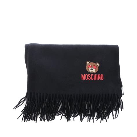 Moschino Scarf New Black Wool Ref66772 Joli Closet