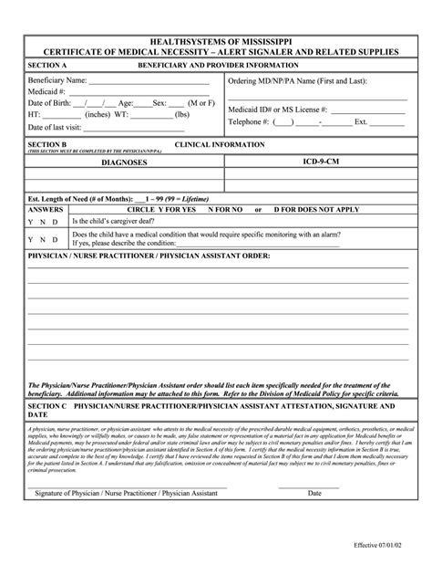Certificate Of Medical Necessity Fill Out And Sign Online Dochub