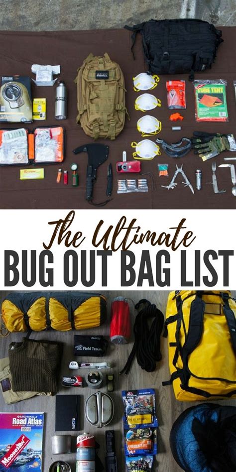 The Ultimate Bug Out Bag List Bug Out Bag Survival Bag Prepper Survival