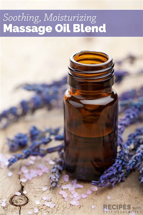 Soothing Moisturizing Massage Oil Blend Recipes With Essential Oils