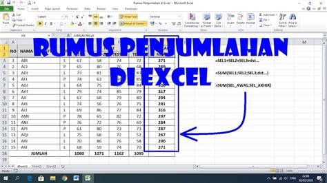 Cara Mudah Jumlahkan Data Di Excel Dengan Rumus Sum Panduan Lengkap Bicara Fakta