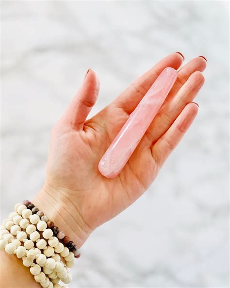 yoni wand rose quartz massage wand crystal pleasure wand etsy