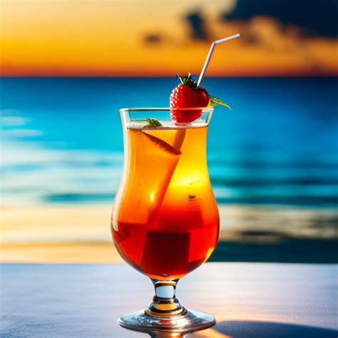 Sunset Serenade, Refreshing cocktail capturing essence of sunsets and