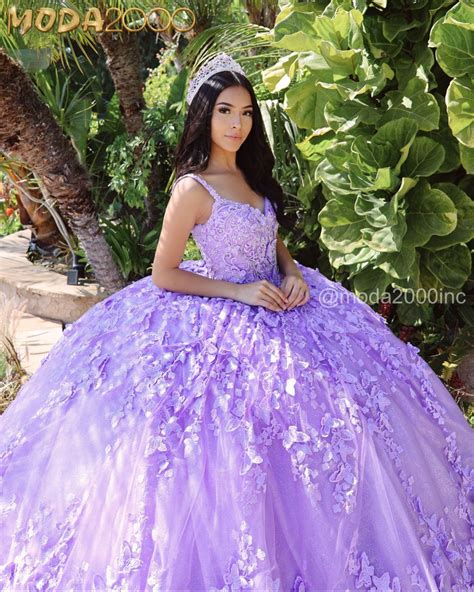 Lilac Quinceañera Dress With 3d Butterflys Purple Quinceanera Dresses Quince Dresses