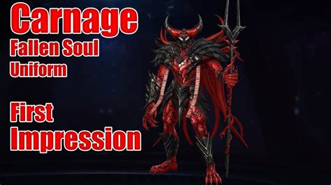 Carnage Fallen Soul Uniform First Impressions Mff Youtube