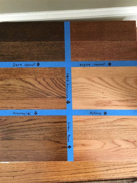 Use it to repair minor scratches, gouges, and nail holes. Floor stain samples. Minwax Dark walnut, English Chestnut ...