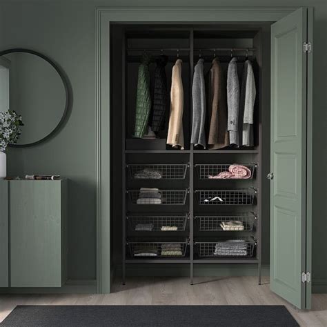 I am having fitted wardrobes and i've asked the carpenter to build the frame and doors to fit ikea pax interiors. AURDAL system - IKEA in 2020 | Wardrobe shelving, Wardrobe ...