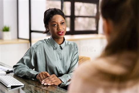 African American In Business Job Interview Stock Image Image Of