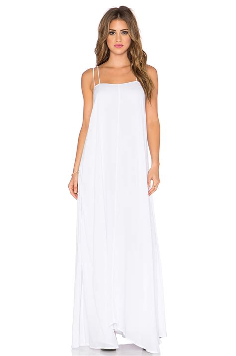 Lyst Indah Shale Crepe Maxi Dress In White