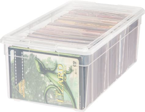 Iris Media Storage Box Clear