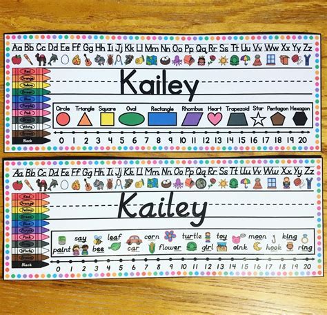 Free Printable Desk Name Tags For Kindergarten Printable Word Searches