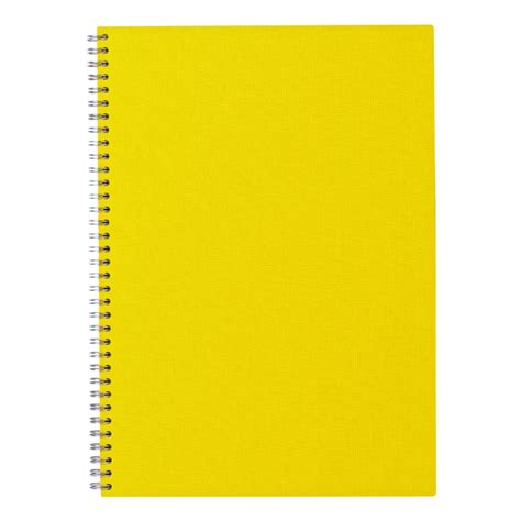A4 Spiral Yellow Notebook Set Of 2