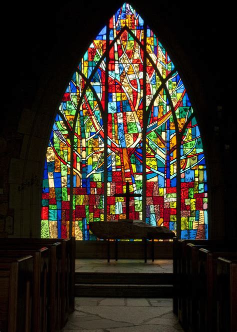 Colorful Stained Glass Chapel Window Photograph By Kathy Clark