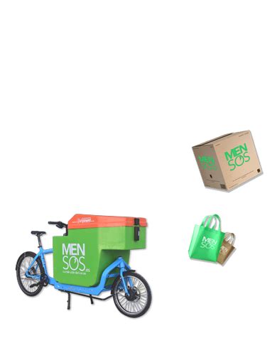 Dang he just accidently knocked down those boxes, que menso. MENSOS - Mensajería Sostenible