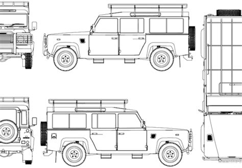 Land Rover Defender Land Rover Drawings Dimensions Pictures