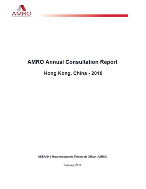 Amros 2016 Consultation Report On Hong Kong China Amro Asia