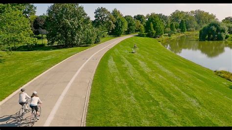 Ride The Bike Path At The Chicago Botanic Garden Youtube