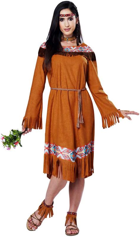 Classic Cherokee Indian Maiden Fringe Dress Native American Costume