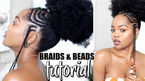 Little kids braided beads white & blue beads long braid: HOW TO: AFRICAN FULANI-INSPIRED BRAIDS AND BEADS TUTORIAL ...