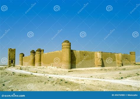 Castello Di Al Sharqi Di Al Hayr Di Qasr Nel Deserto Siriano Immagine