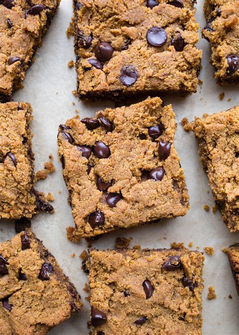 Chocolate Chip Pumpkin Blondies Are An Easy Treat Made With Healthy
