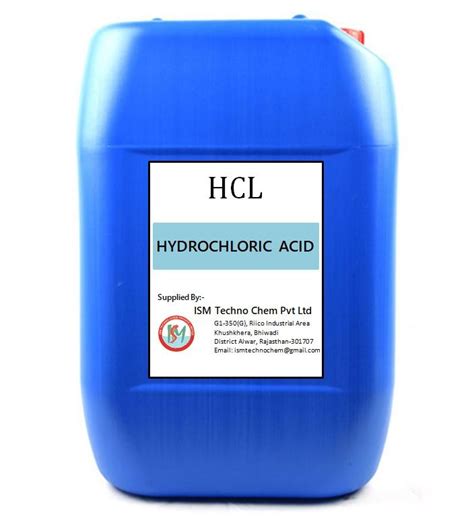 Hcl Hydrochloric Acid Form Liquid Rs 11 Kg Ism Techno Chem Private