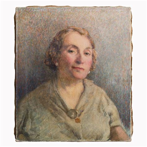 Original 1920s Antique Portrait Fernand Duroze Portrait Of A Woman