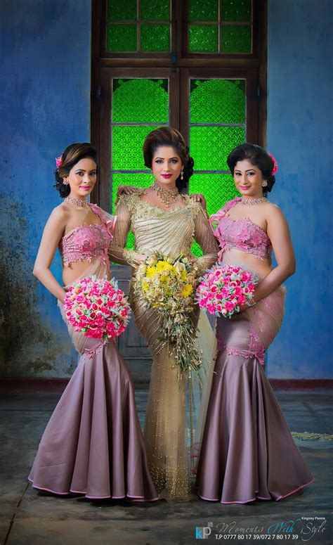 Sri Lankan Wedding Dressed By Salon Geethanjalee Western Bridesmaid