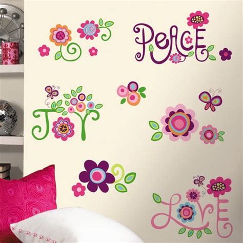 Roommates Love Joy Peace Peel And Stick Wall Decals