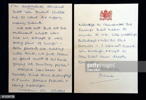 Pages 2 And 3 Of A Charming Handwritten Letter From Hrh Diana Princess