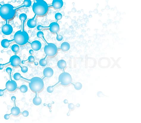 The Chemical Bonding Background Stock Vector Colourbox
