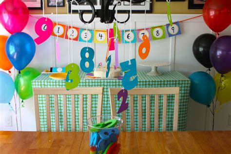 Number Themed Birthday Party