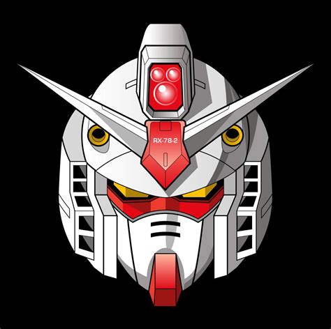 Gundam Head Vector Illustrations Behance