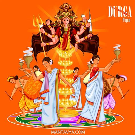 Happy Navratri Navratri Indian Festival Durga Puja Png And Vector Hot